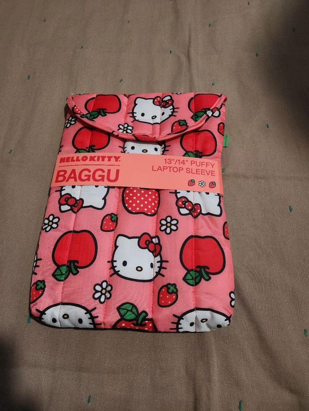 Hello Kitty Baggu Puffy Laptop Sleeve Case 13
